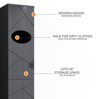 Vicco Armadio per la biancheria Antracite 32 x 192 cm