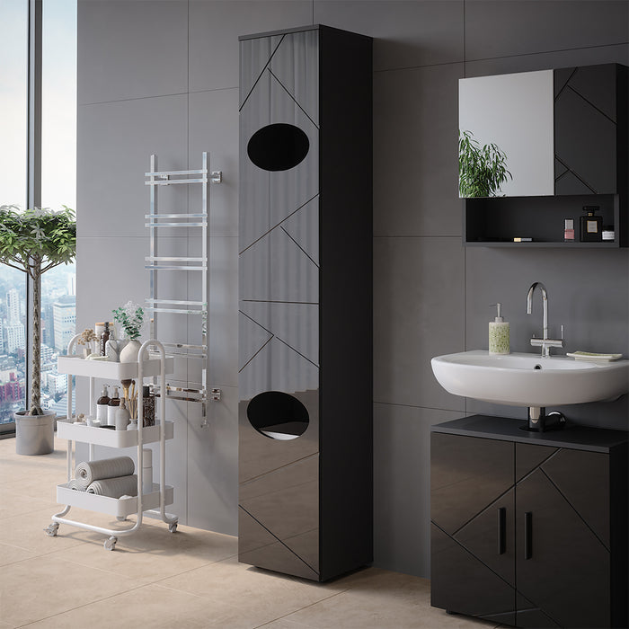 Vicco Armadio per la biancheria Antracite 32 x 192 cm