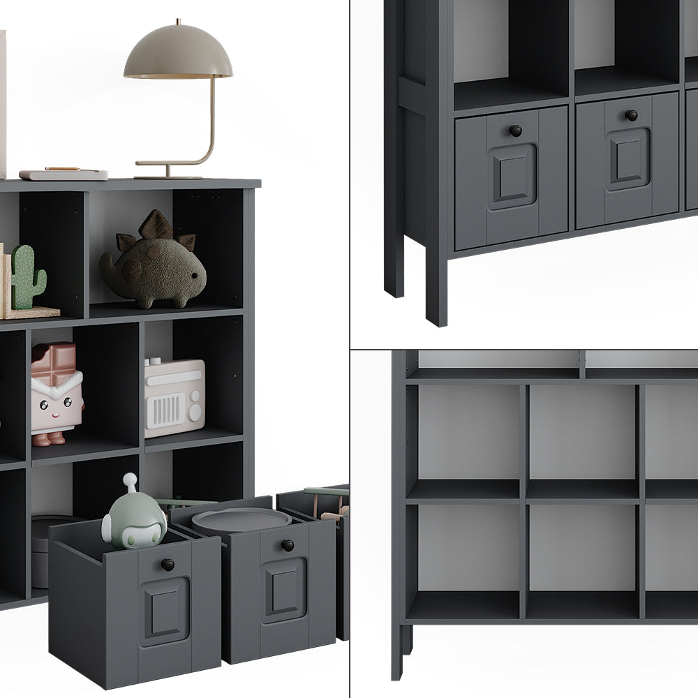 Vitalispa Libreria bambini Grigio 103.6 x 113.4 cm