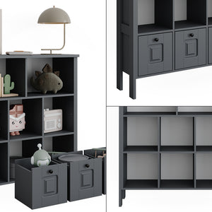 Vitalispa Libreria bambini Grigio 103.6 x 113.4 cm