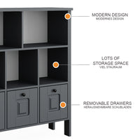 Vitalispa Libreria bambini Grigio 103.6 x 113.4 cm