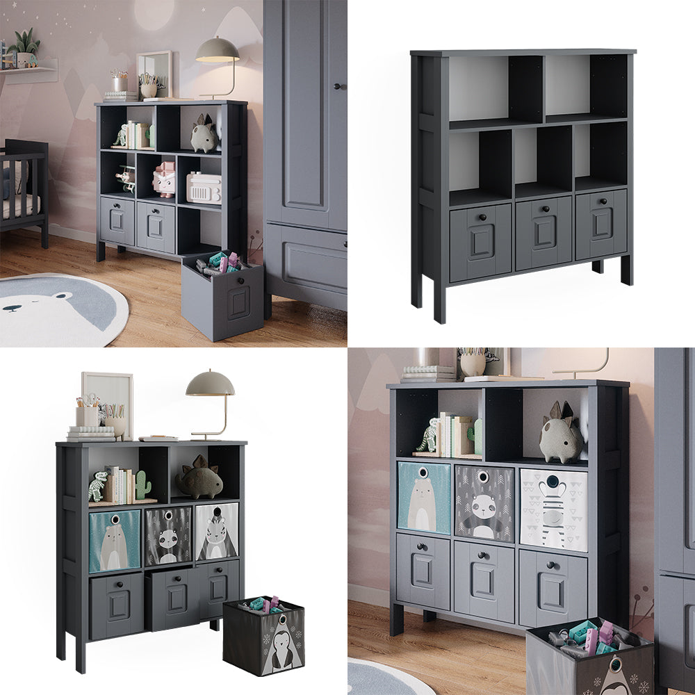 Vitalispa Libreria bambini Grigio 103.6 x 113.4 cm