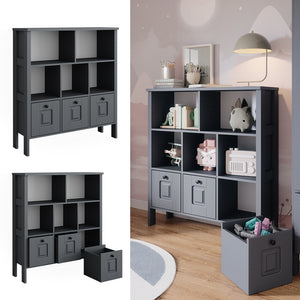 Vitalispa Libreria bambini Grigio 103.6 x 113.4 cm