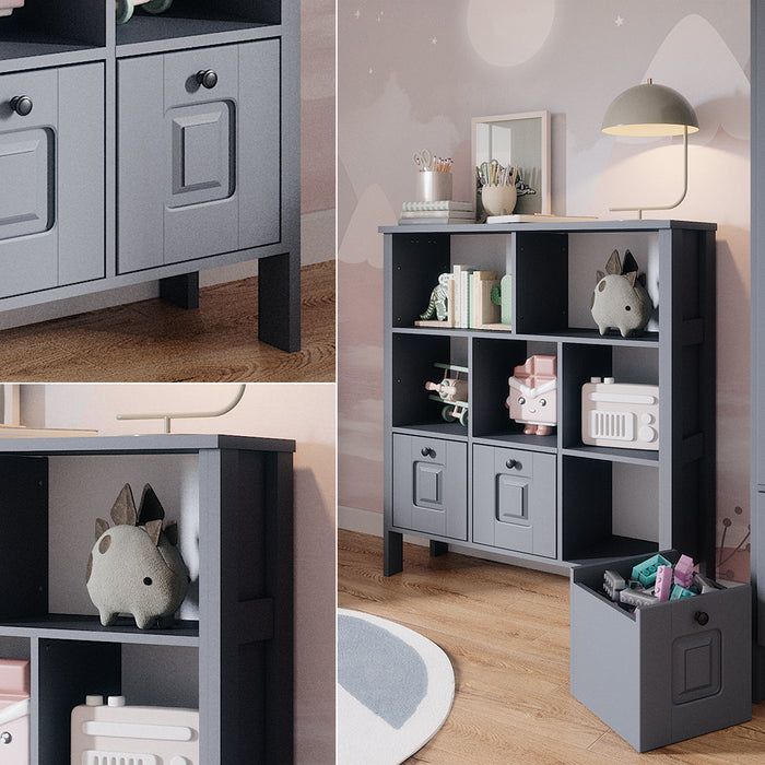 Vitalispa Libreria bambini Grigio 103.6 x 113.4 cm