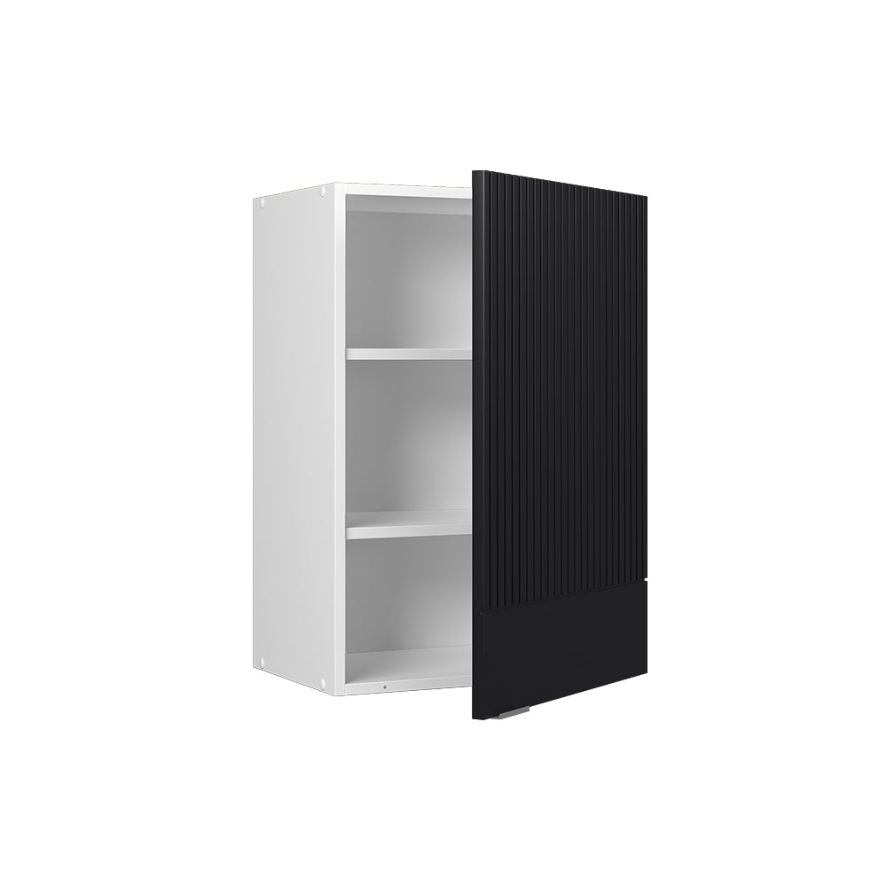 Vicco Pensile da cucina Nero a righe 50 cm