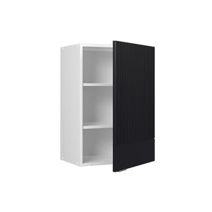 Vicco Pensile da cucina Nero a righe 50 cm