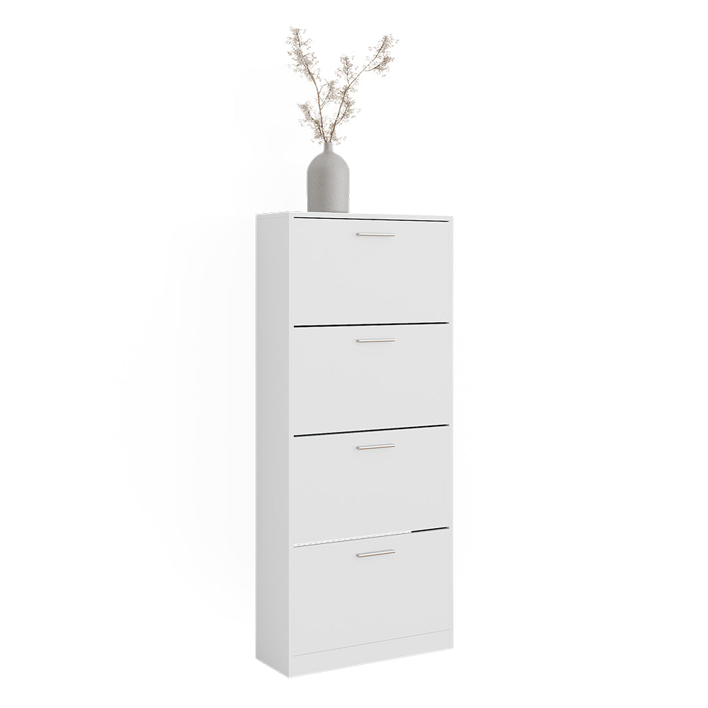 Vicco Scarpiera Bianco 59 x 137 cm con 4 scomparti