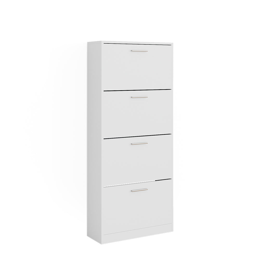 Vicco Scarpiera Bianco 59 x 137 cm con 4 scomparti