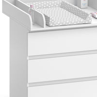 Vicco Fasciatoio Bianco 80 x 85.4 cm con 3 cassetti