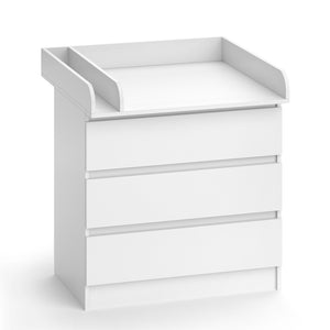 Vicco Fasciatoio Bianco 80 x 85.4 cm con 3 cassetti