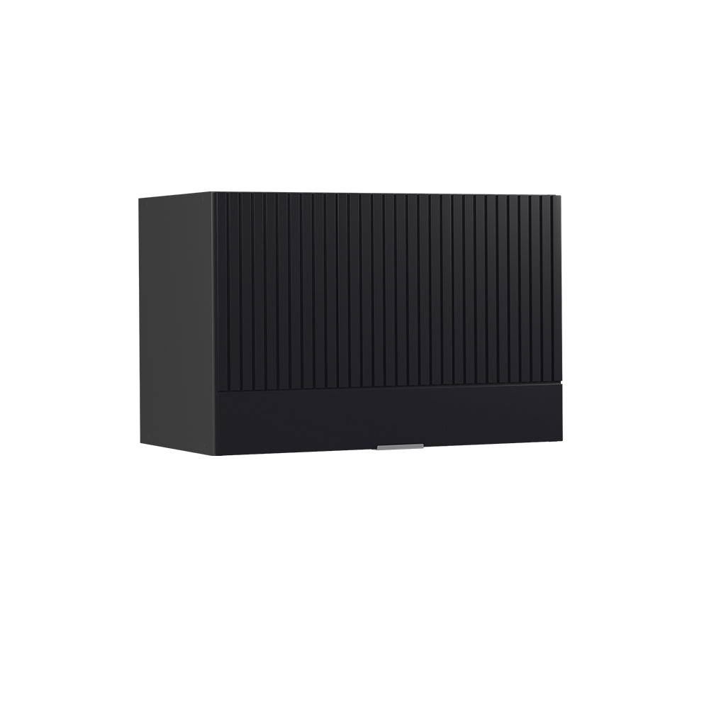 Vicco Pensile da cucina Nero a righe 60 cm Piatto