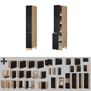 Vicco Mobile da farmacia Nero a righe 30 cm