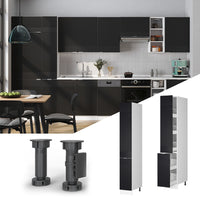 Vicco Mobile alto da farmacia Nero a righe 30 cm