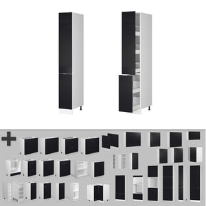 Vicco Mobile alto da farmacia Nero a righe 30 cm