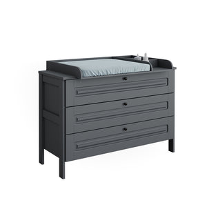 Vitalispa Fasciatoio Grigio 133 x 98.4 cm con 3 cassetti