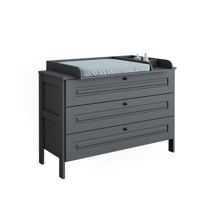 Vitalispa Fasciatoio Grigio 133 x 98.4 cm con 3 cassetti