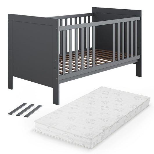 Vitalispa Lettino per bambini Grigio 144.4 x 83 cm con materasso