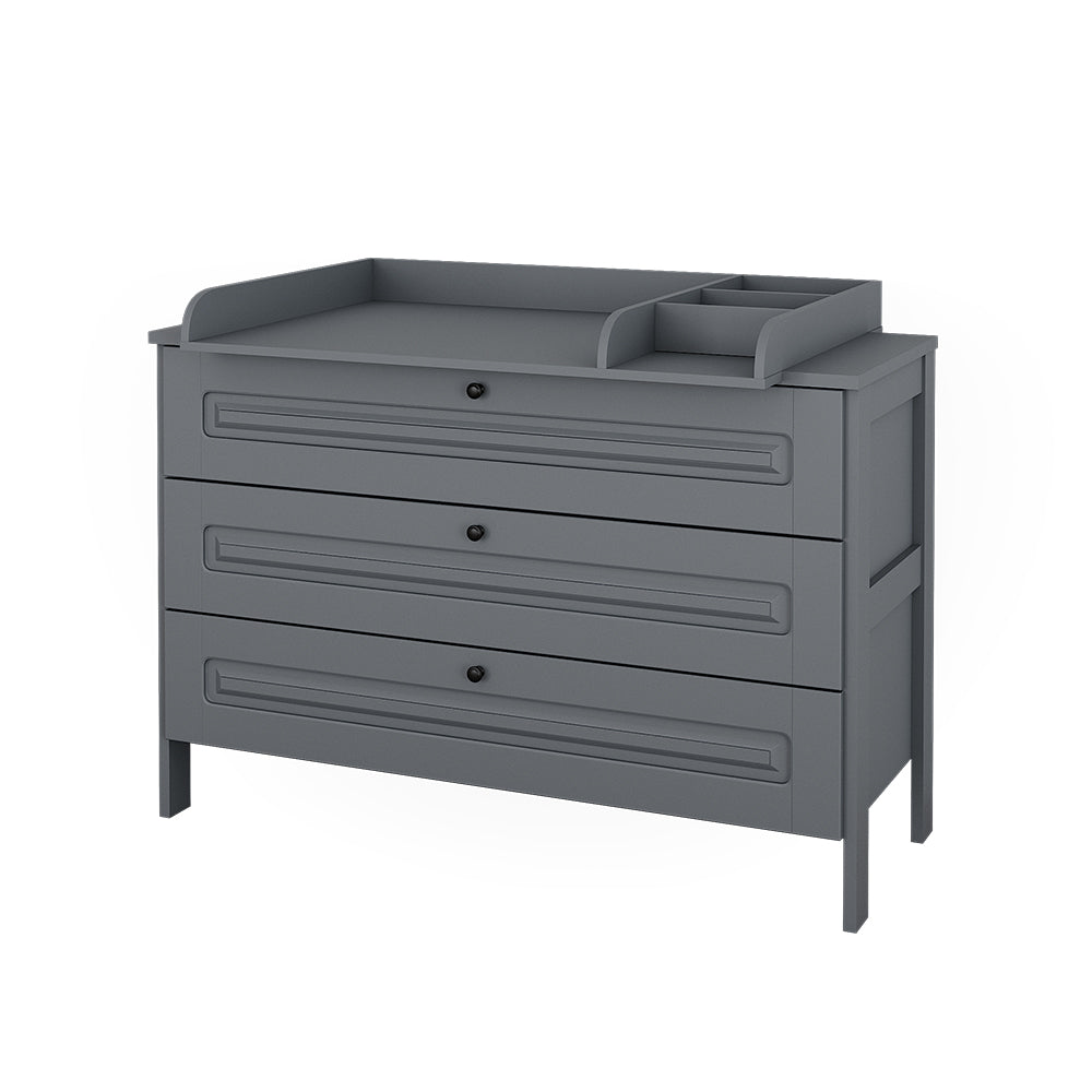 Vitalispa Fasciatoio Grigio 133 x 98.4 cm con 3 cassetti