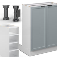 Vicco Isola cucina Blu-grigio chiaro 90 cm senza piano di lavoro