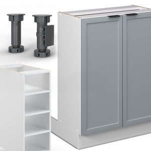 Vicco Isola cucina Blu-grigio chiaro 90 cm senza piano di lavoro