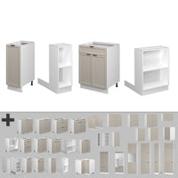 Vicco Isola cucina GrigioBeige 90 cm con cassetto, senza piano di lavoro