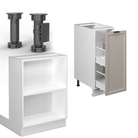 Vicco Isola cucina GrigioBeige 90 cm con cassetto, senza piano di lavoro