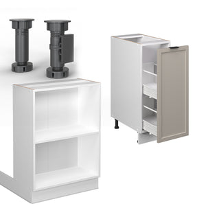 Vicco Isola cucina GrigioBeige 90 cm con cassetto, senza piano di lavoro