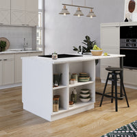 Vicco Isola cucina GrigioBeige 90 cm con cassetto, senza piano di lavoro