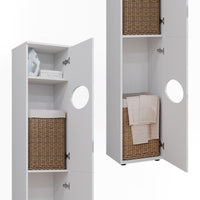 Vicco Armadio per la biancheria Bianco 32 x 192 cm