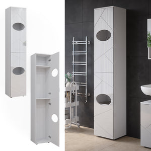 Vicco Armadio per la biancheria Bianco 32 x 192 cm