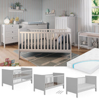 Vitalispa Culla Bianco 144.4 x 83 cm con materasso