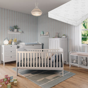 Vitalispa Culla Bianco 144.4 x 83 cm con materasso