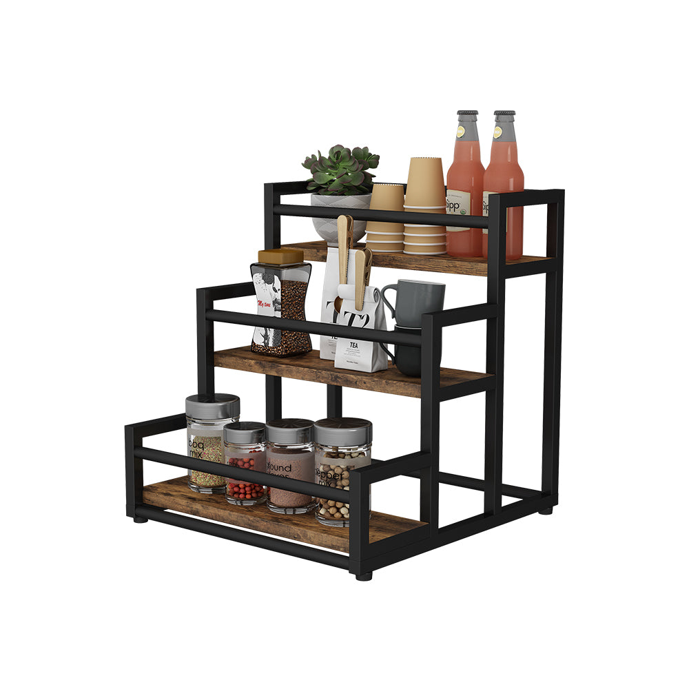 Vicco Scaffale da cucina Rovere rustico 33 x 34 cm con 3 scomparti aperti