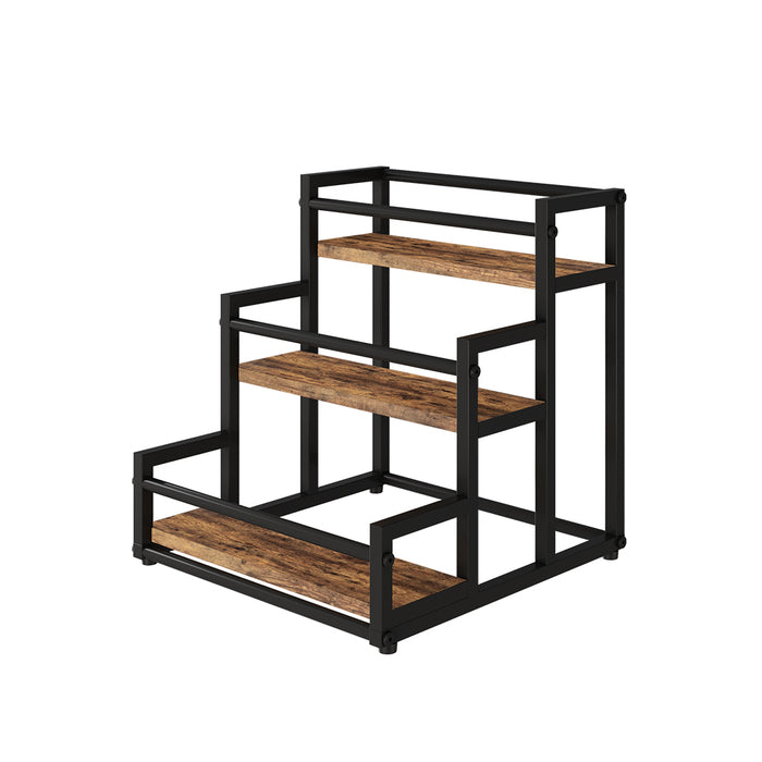 Vicco Scaffale da cucina Rovere rustico 33 x 34 cm con 3 scomparti aperti