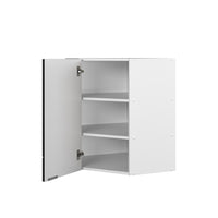 Vicco Mobile angolare da cucina Nero a righe 57 cm