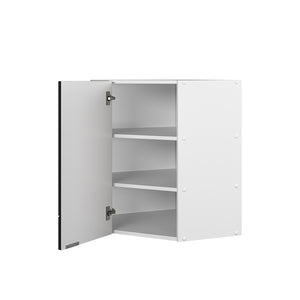 Vicco Mobile angolare da cucina Nero a righe 57 cm