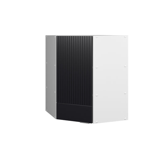 Vicco Mobile angolare da cucina Nero a righe 57 cm