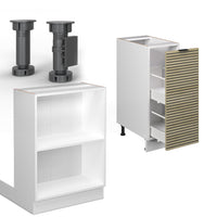 Vicco Isola cucina Pannello in quercia 90 cm con cassetto, senza piano di lavoro