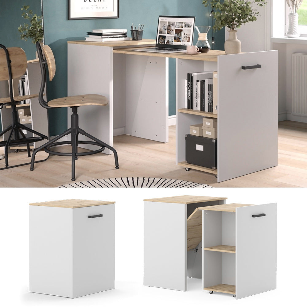 Vicco Scrivania Greige/rovere artigianale 60 x 50.4 cm Estensibile