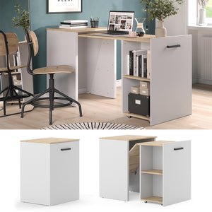 Vicco Scrivania Greige/rovere artigianale 60 x 50.4 cm Estensibile