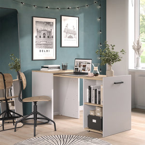 Vicco Scrivania Greige/rovere artigianale 60 x 50.4 cm Estensibile