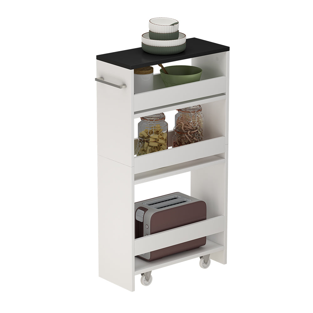 Vicco Scaffalatura mobile Bianco/antracite 20 x 84.4 cm