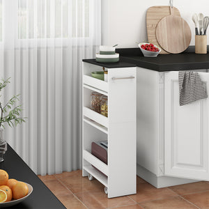 Vicco Scaffalatura mobile Bianco/antracite 20 x 84.4 cm