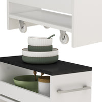 Vicco Scaffalatura mobile Bianco/antracite 20 x 84.4 cm