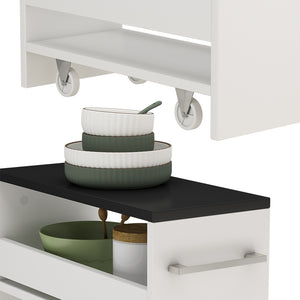 Vicco Scaffalatura mobile Bianco/antracite 20 x 84.4 cm