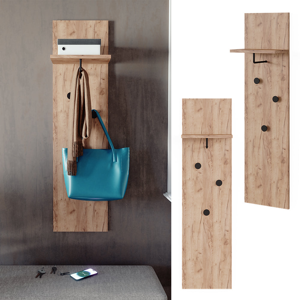 Vicco Appendiabiti a parete Quercia dorata 36 x 135 cm