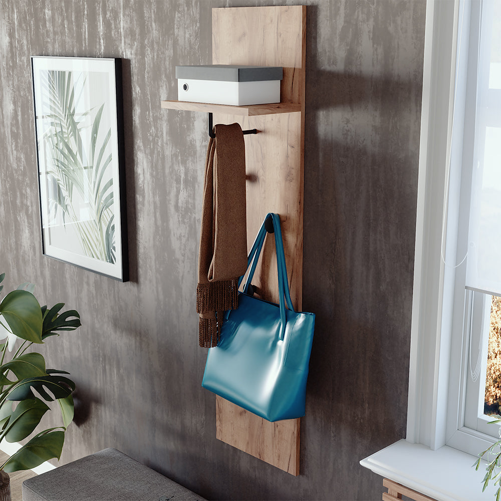 Vicco Appendiabiti a parete Quercia dorata 36 x 135 cm