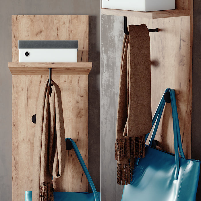 Vicco Appendiabiti a parete Quercia dorata 36 x 135 cm