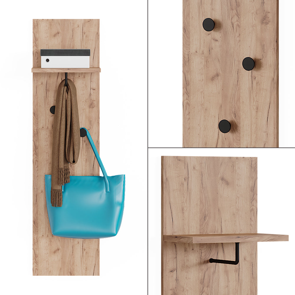 Vicco Appendiabiti a parete Quercia dorata 36 x 135 cm