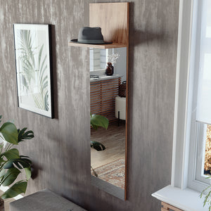 Vicco Appendiabiti da parete Quercia dorata 36 x 135 cm con specchio